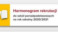 Harmonogramy rekrutacji do szkół ponadpodstawch